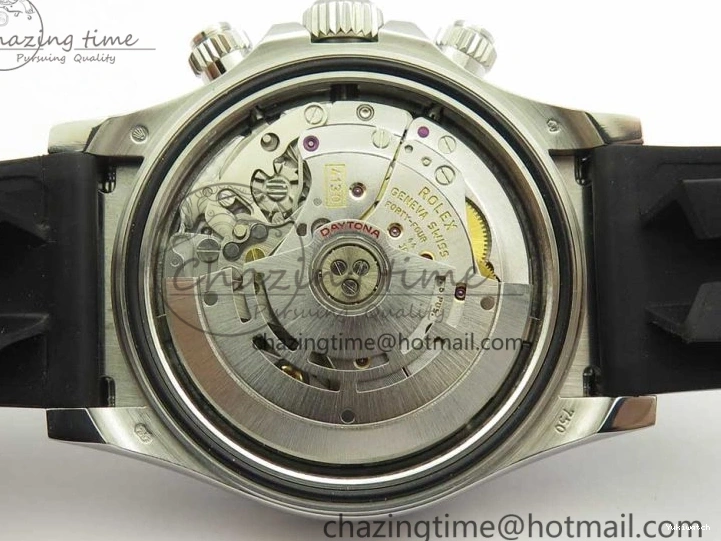 Daytona SS 1:1 Edition Noob Strap Black Best Rubber (Free SA4130 on Dial 904L Blue Extra Case Strap) 116519 0411